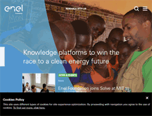 Tablet Screenshot of enelfoundation.org